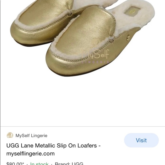 UGG - NEW GOLD LADIES SLIDE SHOES SIZE9 - Picture 6 of 6